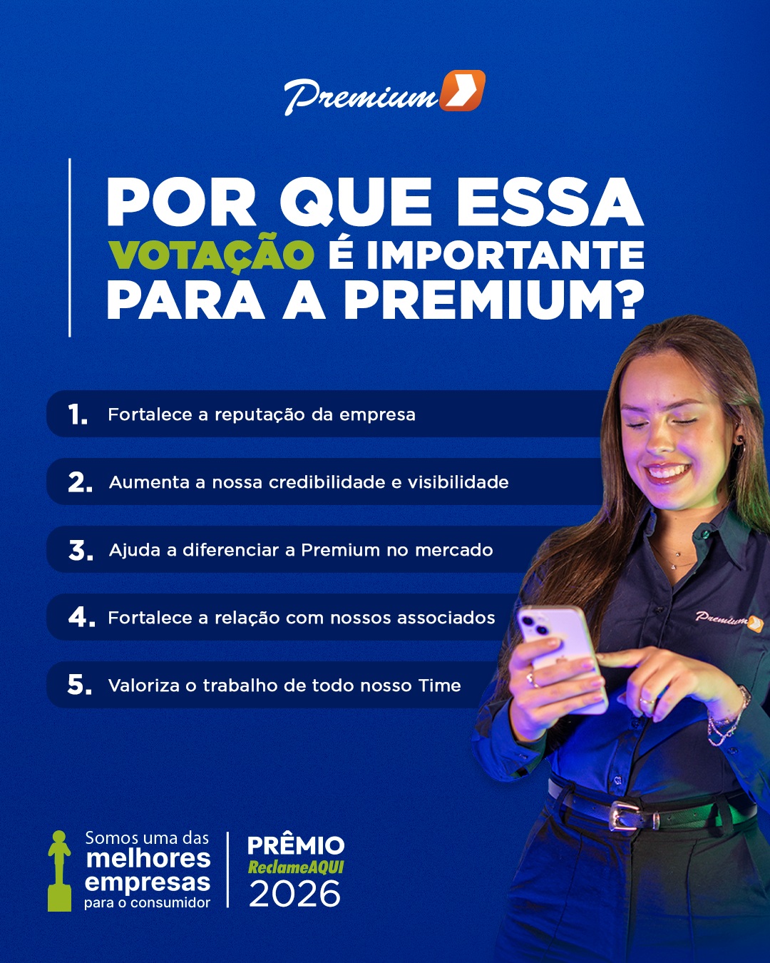 Estar indicada ao Prêmio Reclame AQUI 2026 é um reconhecimento de uma história que constru